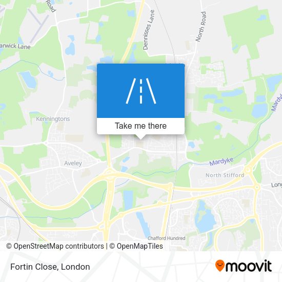 Fortin Close map