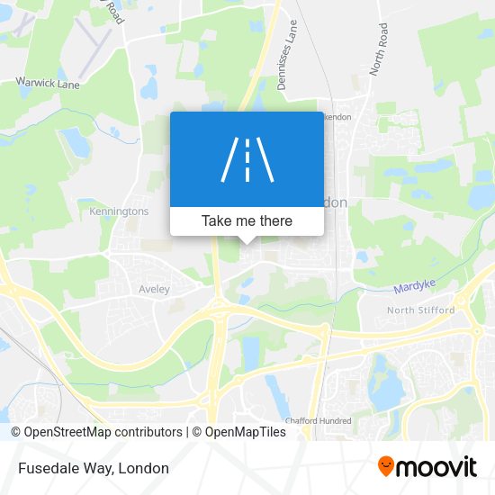 Fusedale Way map