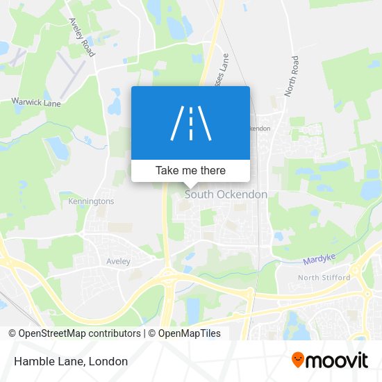 Hamble Lane map