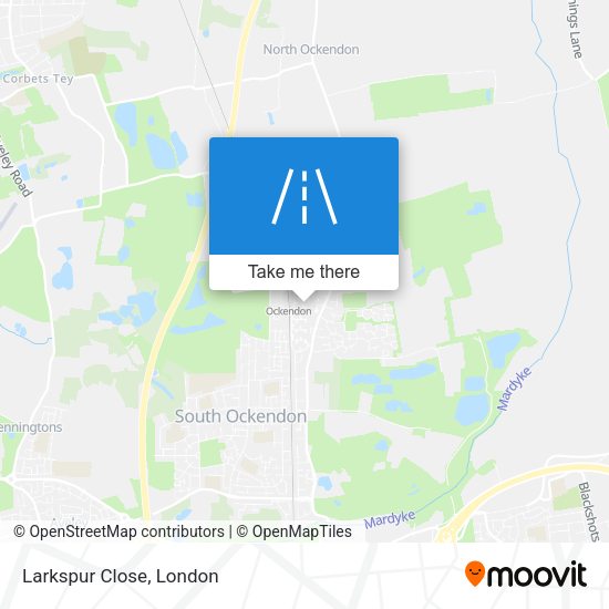 Larkspur Close map