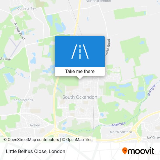 Little Belhus Close map