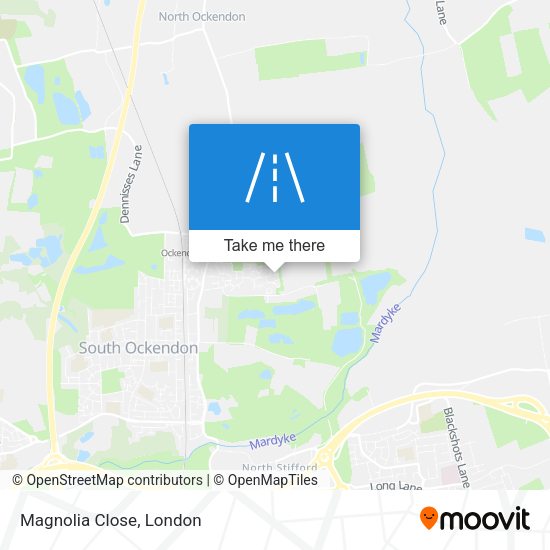 Magnolia Close map