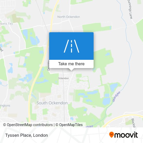Tyssen Place map