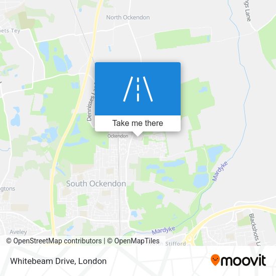 Whitebeam Drive map
