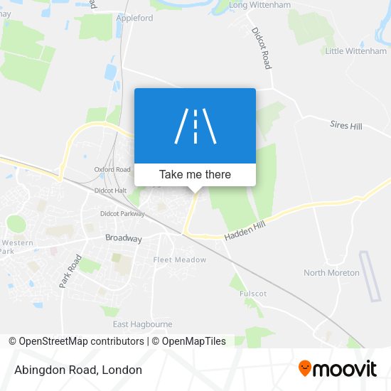 Abingdon Road map