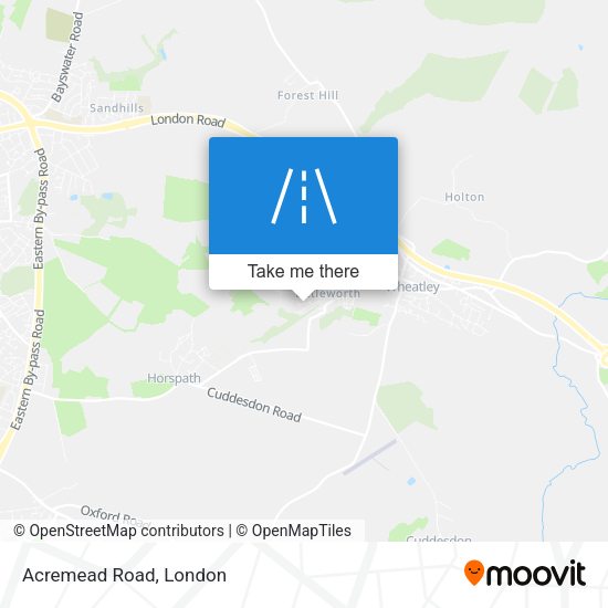 Acremead Road map