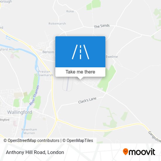 Anthony Hill Road map
