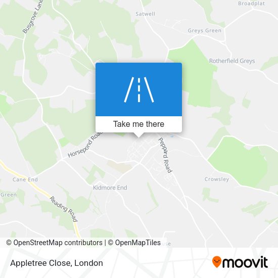 Appletree Close map