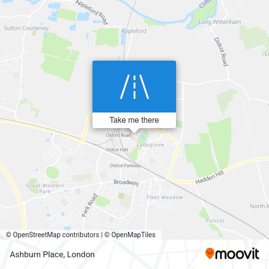 Ashburn Place map