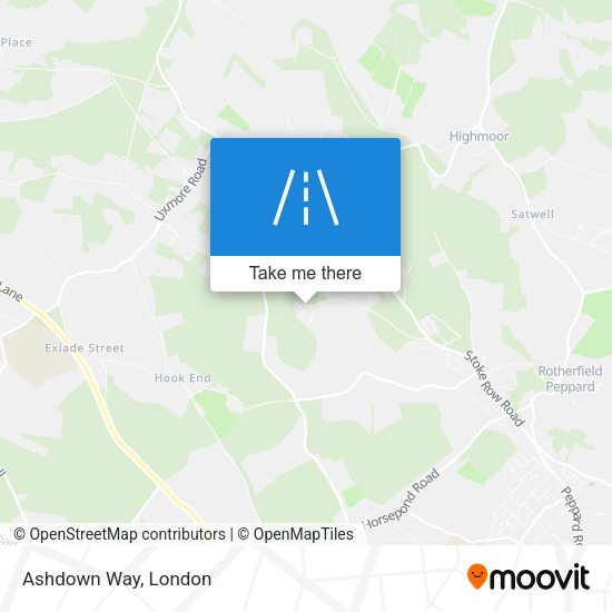 Ashdown Way map