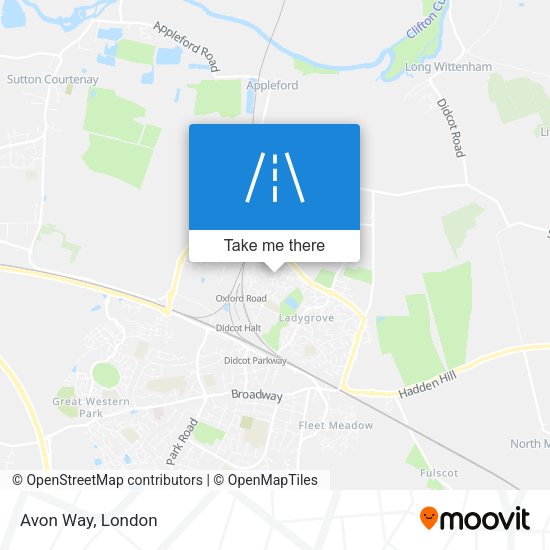 Avon Way map
