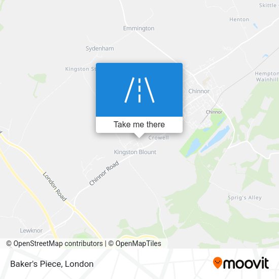 Baker's Piece map