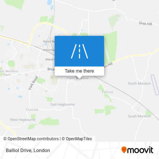 Balliol Drive map