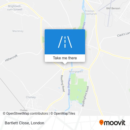 Bartlett Close map