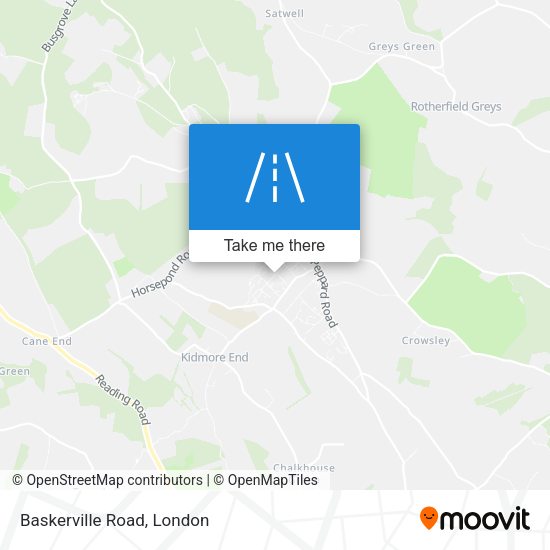 Baskerville Road map