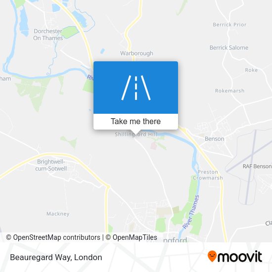 Beauregard Way map