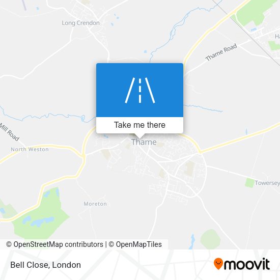 Bell Close map