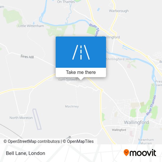 Bell Lane map