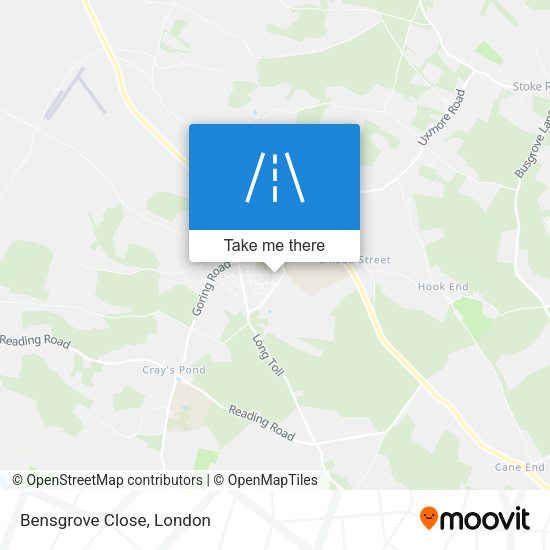 Bensgrove Close map