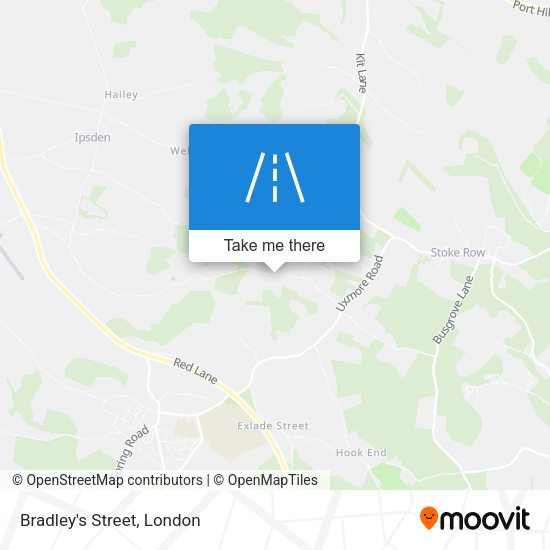 Bradley's Street map