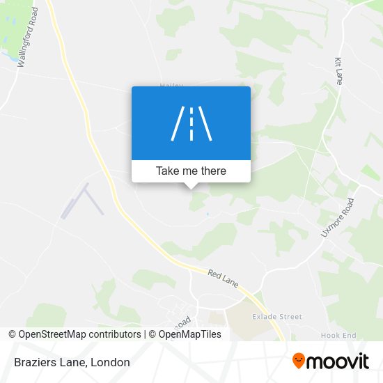 Braziers Lane map