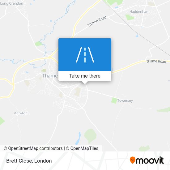 Brett Close map
