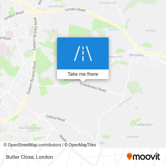 Butler Close map