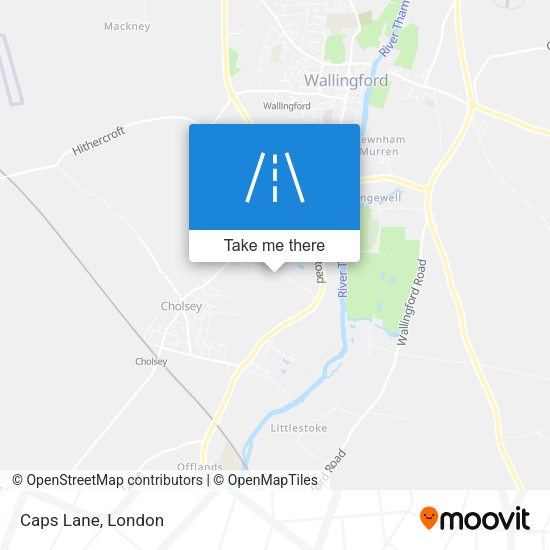 Caps Lane map
