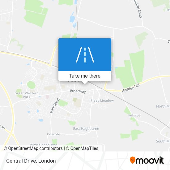 Central Drive map
