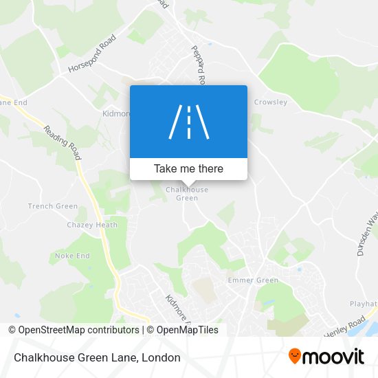 Chalkhouse Green Lane map