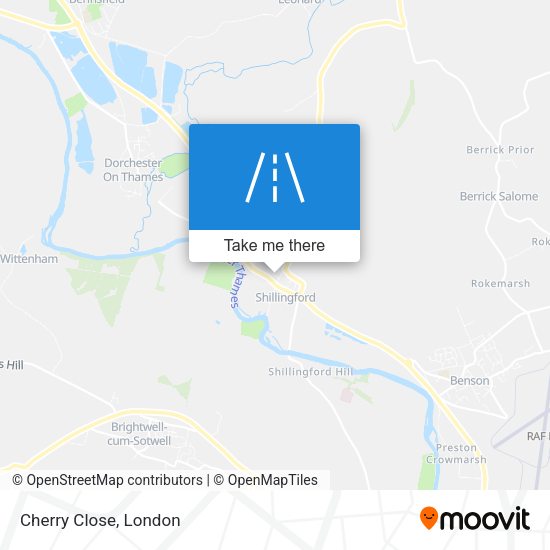 Cherry Close map