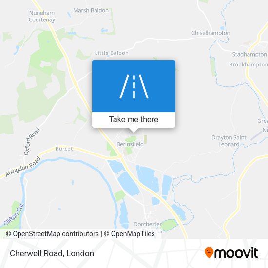 Cherwell Road map