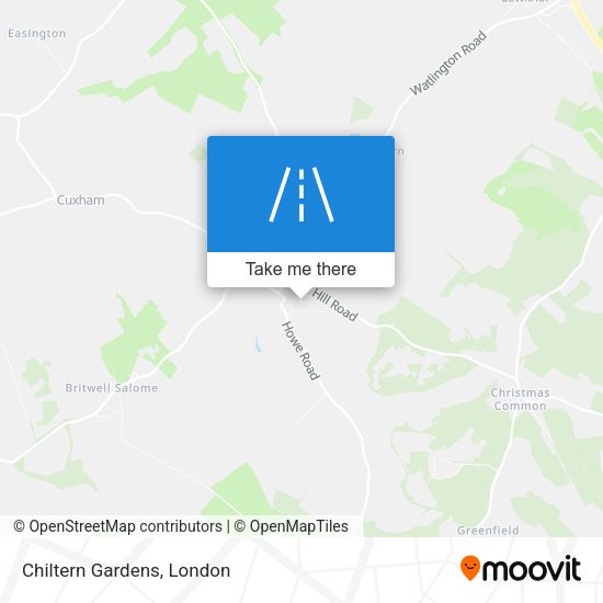 Chiltern Gardens map