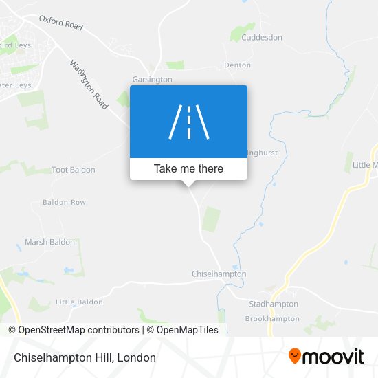 Chiselhampton Hill map