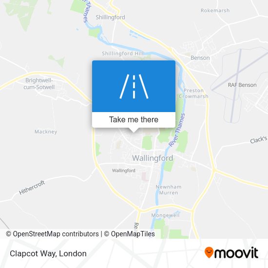 Clapcot Way map