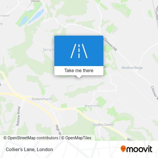 Collier's Lane map
