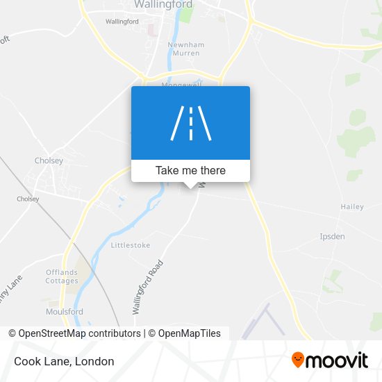 Cook Lane map