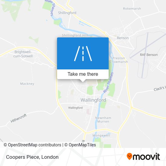 Coopers Piece map