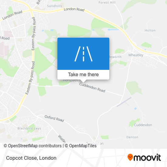 Copcot Close map