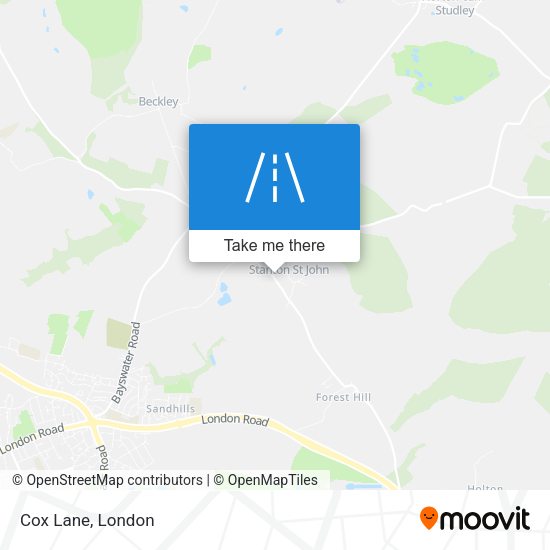 Cox Lane map