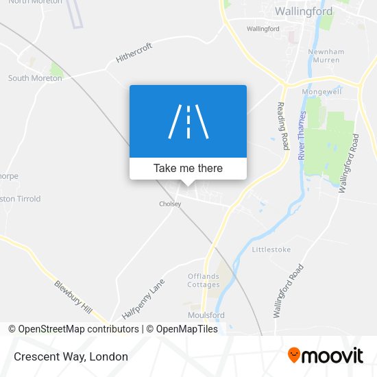 Crescent Way map