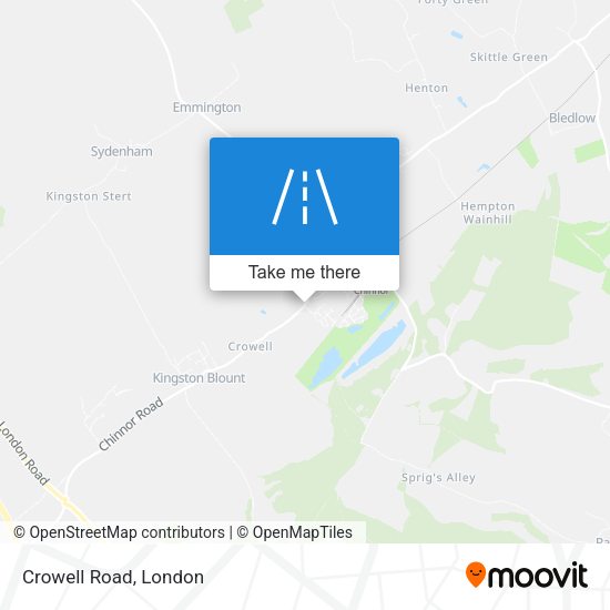 Crowell Road map