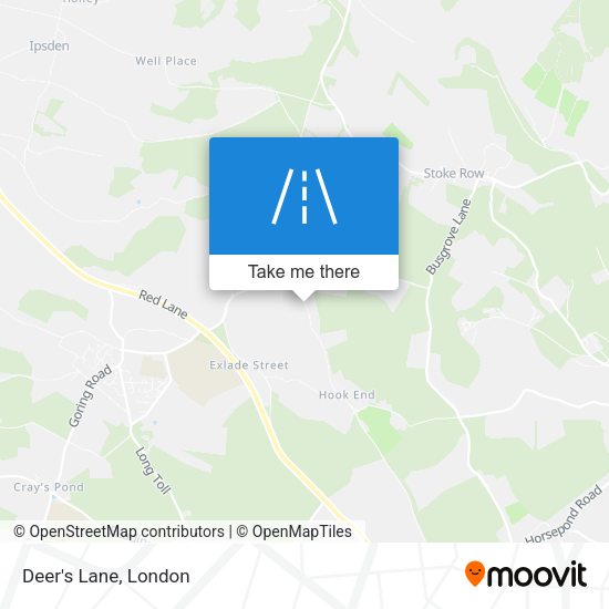 Deer's Lane map
