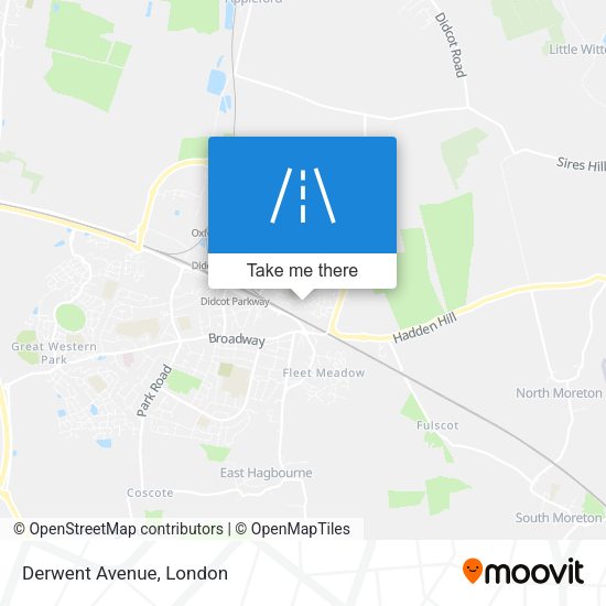 Derwent Avenue map