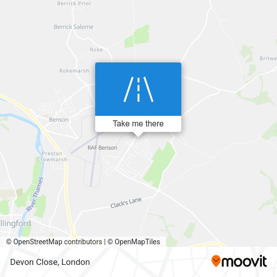 Devon Close map