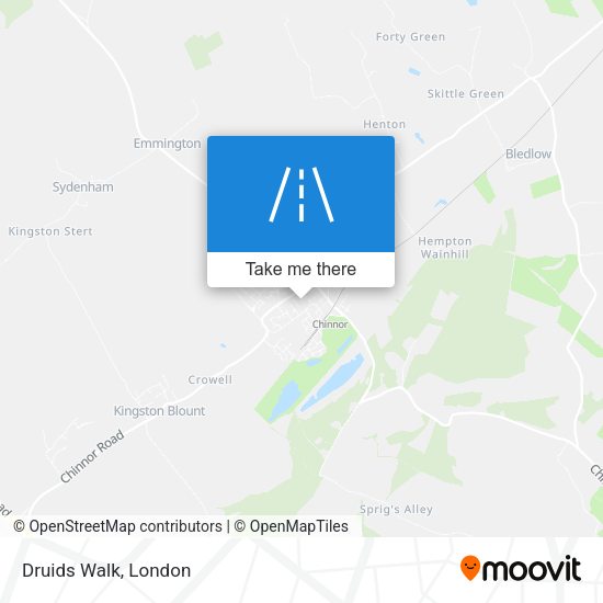 Druids Walk map