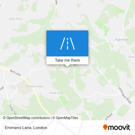 Emmens Lane map