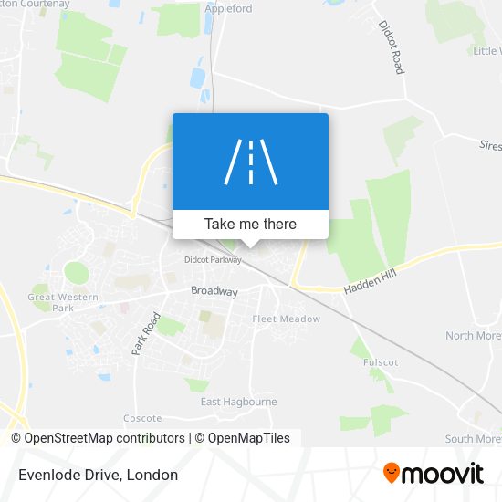 Evenlode Drive map