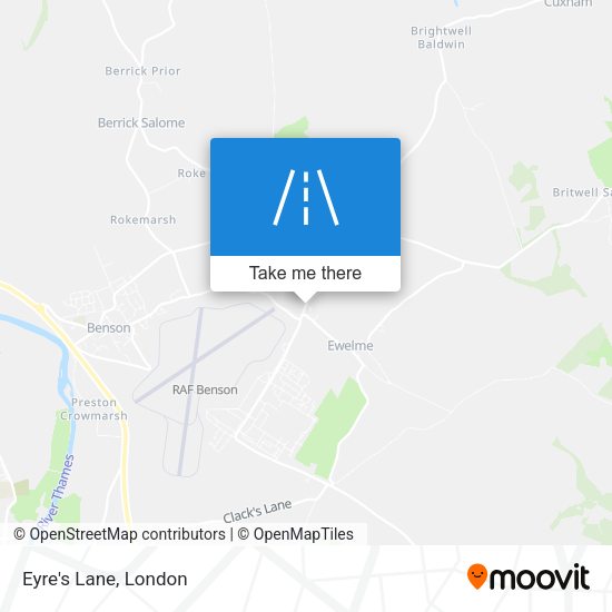 Eyre's Lane map