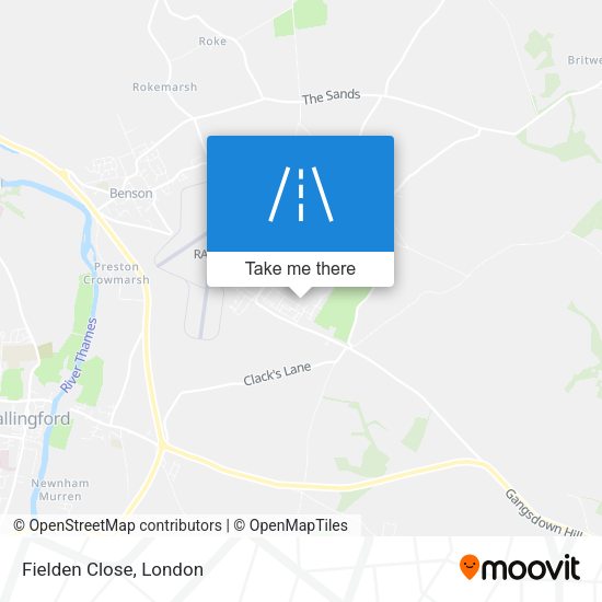 Fielden Close map